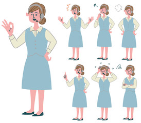 オペレーター　女性　セット