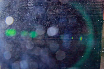 Obraz na płótnie Canvas Abstract dust explosion and flash with illumination on a black background