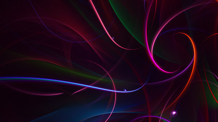 Fractal 3D rendering abstract light background