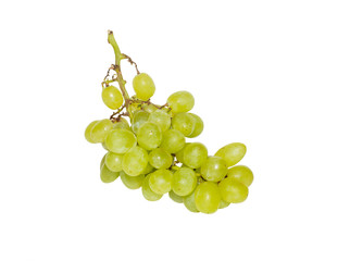green grape isolate on white background with clipping paths