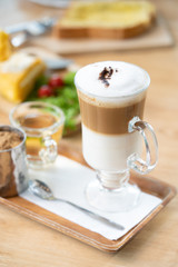 cup of coffee with chocolate