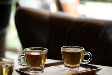 cup of coffee on the table