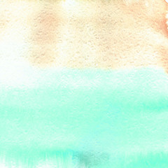 Watercolor background in mint and sand colors. Excellent in the use of digital wallpapers, cards, invitations, scrapbooking, web sites, wrapping paper and other creative projects.