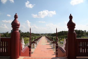Road in Thailand flora expo