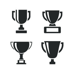 Trophy cup icon template color editable. Trophy cup award symbol vector sign isolated on white background illustration for graphic and web design.
