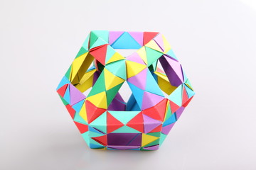 Colorful Geometric Origami Ball