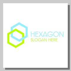 hexagon logo, can be used for website and company logos
