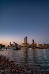 brisbane skyline at sunset
