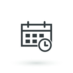 calendar icon vector logo template design element