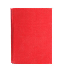 Book with hard cover isolated on white