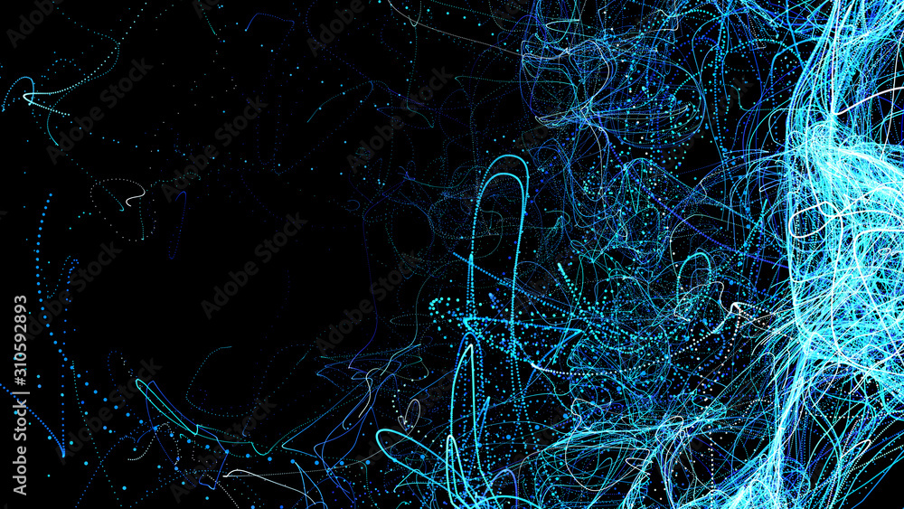 Poster abstract futuristic particle background