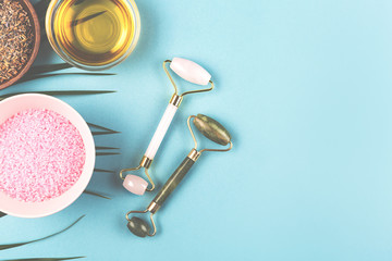 The modern apothecary or home spa composition.