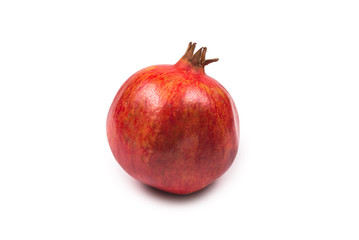 Sweet pomegranate isolated on white background.