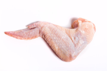 Fototapeta premium Raw chiken meat on a light background