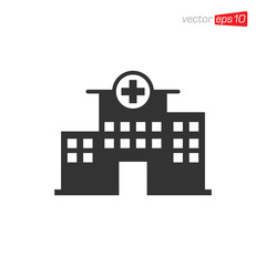 Hospital Icon Design Vector Template
