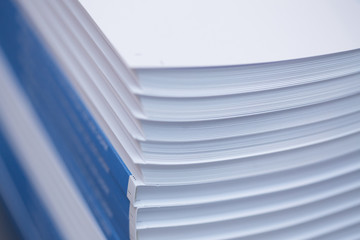 Production and gluing of books.