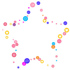 Social media marketing, Communication concept.