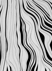 wave design black and white, Abstract