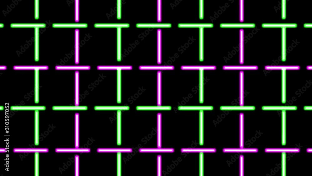 Poster neon sliders squares video background vj loop