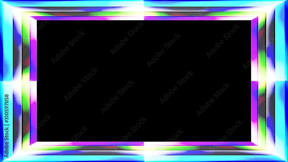 Poster psychedelic frame abstract video background