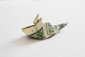 origami from money mouse dollar 