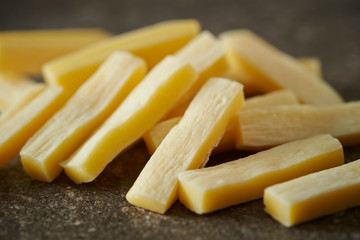 Dried cod and cheese appetizers 