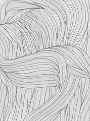 wave design black and white, Abstract