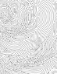 wave design black and white, Abstract