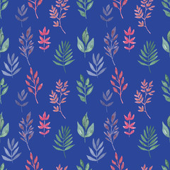 Watercolor background drawing Floral motifs