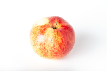 Bright apple on a white background