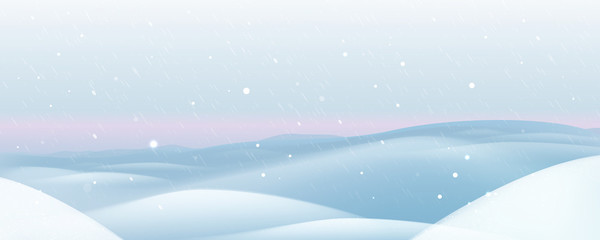 Winter background. Winter landscape with snow. Vector winter illustration.