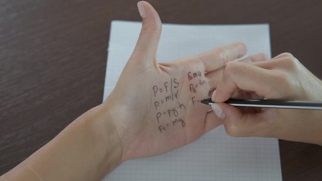 Write Note On Hand