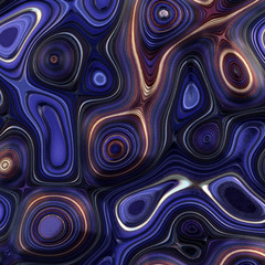 Obraz premium Abstract sci fi alien metal. 3d