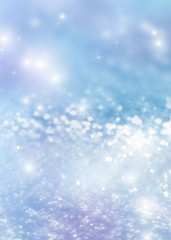Abstract background. Defocused lights of the night city. Brilliant festive background with neon...