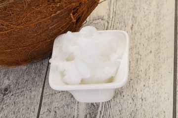 Dietary Coconut oil in the bowl