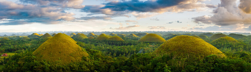 Bohol chocolate hills panorama