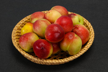 Sweet tasty fresh ripe apricots