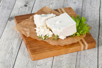 Greek traditional Feta soft cheese
