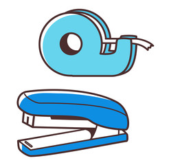 セロハンテープとホッチキス