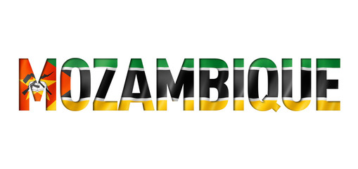 mozambique flag text font
