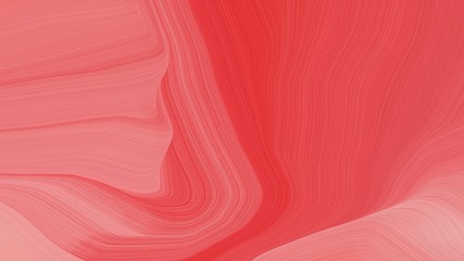 simple colorful modern soft swirl waves background design with pastel red, indian red and dark salmon color