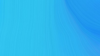 simple colorful modern soft curvy waves background illustration with dodger blue, medium turquoise and turquoise color