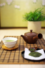 日本茶(お茶と急須)