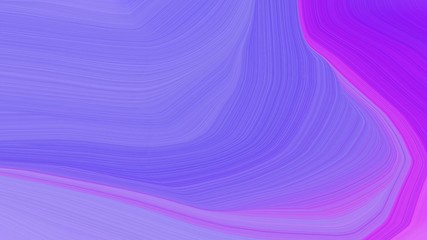simple colorful modern waves background illustration with medium slate blue, blue violet and medium orchid color