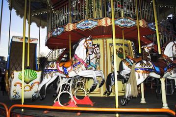 Carousel, horses, Christmas fairs