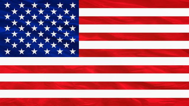 Flag of United States of America- silky texture, colourful