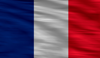 Flag of France- silky texture,wavy, colourful