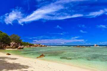 Tropical beach at Seychelles