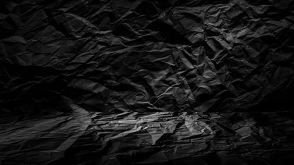 The black hall was dark, the cave wall had a beam of light shining on the ground. Customize the background of the image with wrinkled textures for pasting objects.