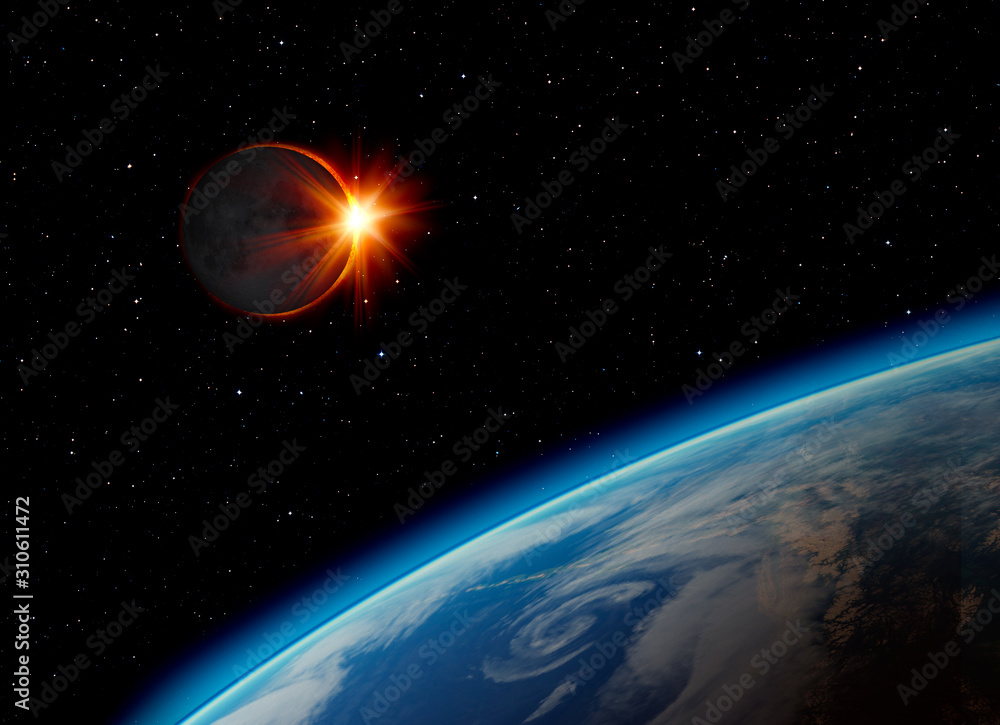 Aufkleber solar eclipse 